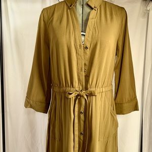 Olive Green MIDI Shirtdress